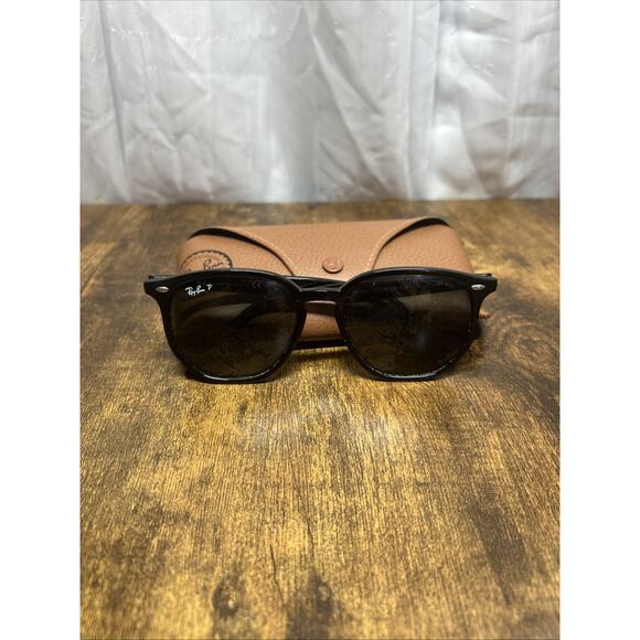 Ray-Ban Sunglasses Frame Only RB 4306 601/9A Black Modified Square Italy 54 mm - Picture 1 of 15